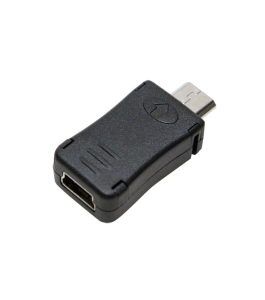 Adaptor logilink au0010 micro-usb (t) la mini-usb (m) negru Negru 329233