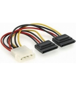 Cablu alimentare gembird, adaptor molex la 2 x s-ata, 15cm, cc-sata-psy...