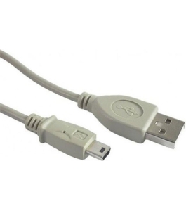 Cablu alimentare si date gembird cc-usb2-am5p-6, 1.8m, alb, usb 2.0 (t) la...