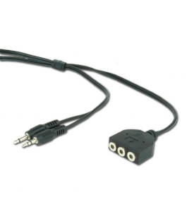 Cablu audio gembird cc-mic-1 splitter stereo, 1m, negru 328865