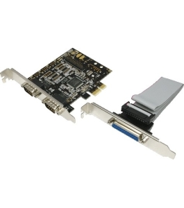 Card adaptor logilink, pci-express la 2 x serial db9m.+ 1 x paralel, "pc0033"...