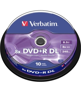 Discuri dvd+r verbatim 8.5gb double layer (43666) 329237