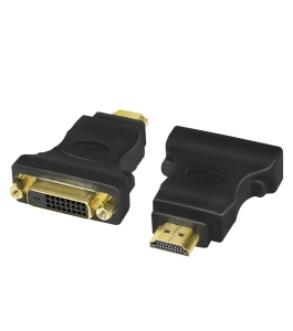 Adaptor video logilink ah0002 hdmi (t) la dvi-d dl (m) - negru 330060