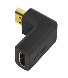 Adaptor video logilink hdmi (t) la hdmi (m) - 4k uhd, negru, ah0005 330059