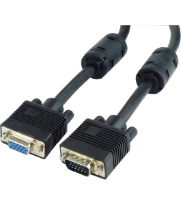 Cablu video gembird, adaptor vga (t) la vga (m), 3m, dublu ecranat, negru...