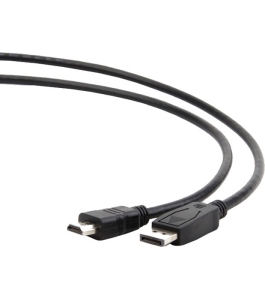 Cablu video gembird displayport (t) la hdmi (t), 3m, negru (cc-dp-hdmi-3m)...