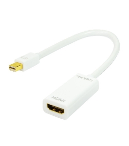 Cablu video logilink, adaptor mini-displayport (t) la hdmi (m), 15cm,...