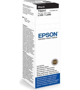 Cartus cerneala epson t6641 negru 70ml pentru l100, l110, l200, l210, l300,...