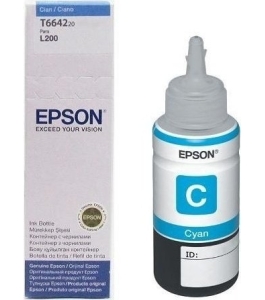 Cartus cerneala epson t6642 cyan, 70ml, compatibil ciss l100, l110, l200,...