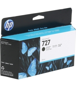 Cartus cerneala original hp matte black, nr.727, pentru designjet 330076