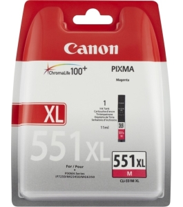 Cerneala canon cli-551xl magenta, capacitate 11ml 329554