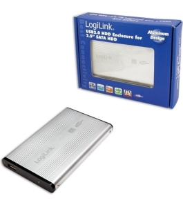 Rack extern logilink ua0041a pentru hdd/ssd 2.5 inch sata, aluminiu, argintiu...