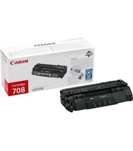 Toner canon crg708, black, capacitate 2500 pagini, pentru lbp-3300, lbp-3360...