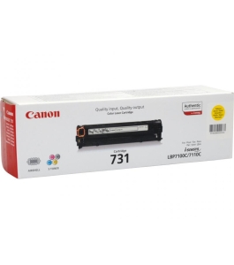 Toner canon crg731y, yellow, capacitate 1500 pagini, pentru lbp7100c,...