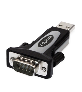 Adaptor usb 2.0 la serial rs232 (9 pini) logilink au0034 Negru 330337