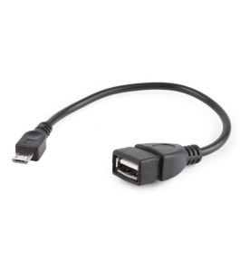 Cablu adaptor otg gembird a-otg-afbm-03 negru 15cm micro-usb 2.0 (t) la usb...