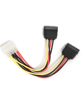 Cablu alimentare gembird cc-sata-psy-0.3m - molex la 2 x s-ata, 30cm 330730