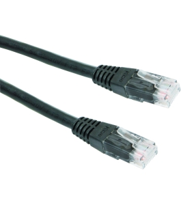 Cablu patch cord utp gembird pp12-2m/bk, cat5e, 2m, negru, cupru-aluminiu,...