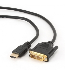 Cablu video gembird cc-hdmi-dvi-0.5m, adaptor hdmi (t) la dvi-d sl (t), 0.5m,...