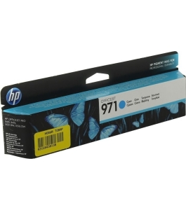 Cartus cerneala original hp cyan, nr.971, pentru officejet pro x451dw|x576, ,...