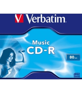 Cd-r verbatim 700mb, 80 minute, viteza 16x, set 10 bucati, carcasa (43365)...