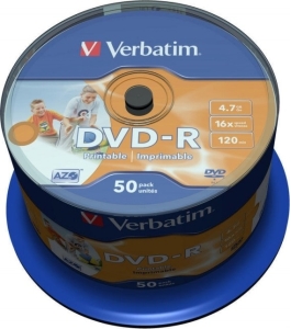 Dvd-r verbatim 4.7gb, 50 buc, single layer (43533) 330584