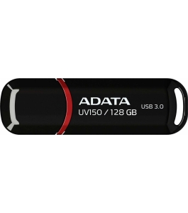 Memorie usb flash drive adata uv150, 128gb, usb 3.0, negru Plastic Negru...