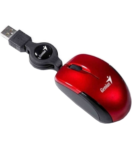 Mouse genius micro traveler v2 - roșu - 1200 dpi - conectivitate usb Rosu...