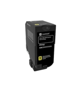 Toner lexmark 74c2hye yellow, 12k ,compatibil cu cs725de,cs725dte Galben...