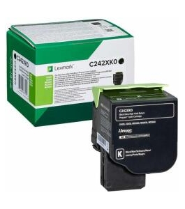 Toner lexmark c242xk0, black, 6k, return programme c2425dw / c2535dw /...