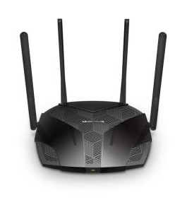 Router wireless mercusys mr70x, ax1800, wi-fi 6, dual-band, gigabit Negru...