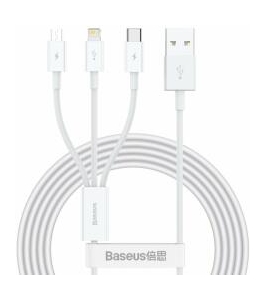 Cablu alimentare si date baseus superior series 3 in 1, usb la micro-usb +...