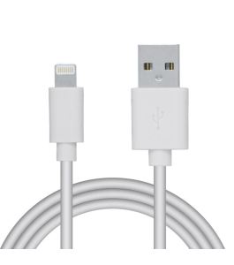 Cablu alimentare si date spacer 1.8m, alb, usb 2.0 (t) la lightning (t)...