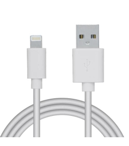 Cablu alimentare si date spacer usb 2.0 la lightning, 1m, alb - Alb 383742