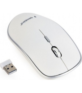 Mouse wireless gembird musw-4b-01-w, 2.4ghz Alb 384125