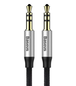 Cablu audio baseus yiven cam30-bs1, 1 x jack 3.5mm (t) la 1 x jack 3.5mm (t),...