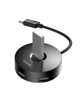 Hub extern baseus airjoy, porturi usb: usb 3.0 x 1 + usb 2.0 x 3, usb type-c,...