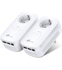 Kit adaptor powerline tp-link tehnologie av2, av1300, pana la 1300mbps, 3...