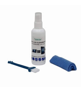 Kit curatare lcd 3-in-1 spacer, solutie curatare 100ml, pensula, servetel...