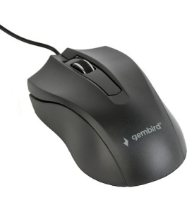 Mouse optic gembird mus-3b-01, usb, optic, negru Negru 390033