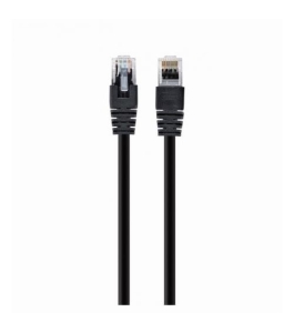 Patch cord utp spacer cat5e, cupru-aluminiu, 20 m, negru, awg26, Negru...