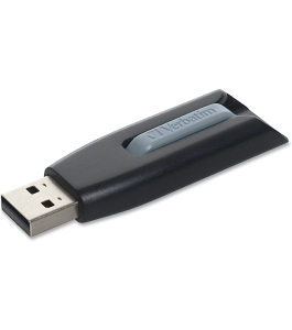 Memorie usb verbatim store 'n' go v3 128gb usb 3.0 - negru, 49189 Plastic...