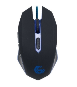 Mouse gembird gaming cu fir 2400 dpi iluminare negru / albastru Albastru...