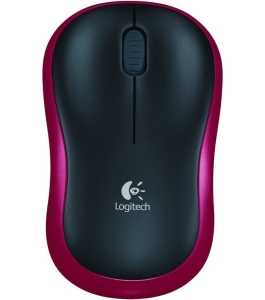 Mouse logitech m185 wireless, usb, rosu (910-002240) Rosu 401372