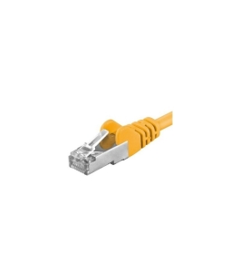 Patchcord sftp rj45-rj45 cat.6a, 0.5m, galben sftp-6a-0.5-y Cupru Galben...