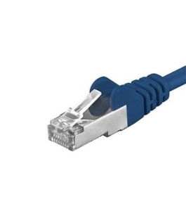 Patchcord sftp rj45-rj45 cat.6a, 1m, albastru, sftp-6a-1-bl Cupru Albastru...