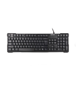 Tastatura a4tech kr750 cu fir, 105 taste, usb, negru 401401