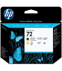 Cartus original hp matte black/yellow nr 72 pentru designjet c9384a 401831