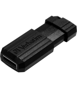 Stick usb 2.0 pinstripe 64gb negru verbatim (49065) 401944