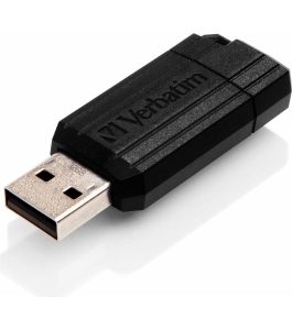 Usb drive 2.0 pinstripe 32gb black verbatim - model 49064 401943